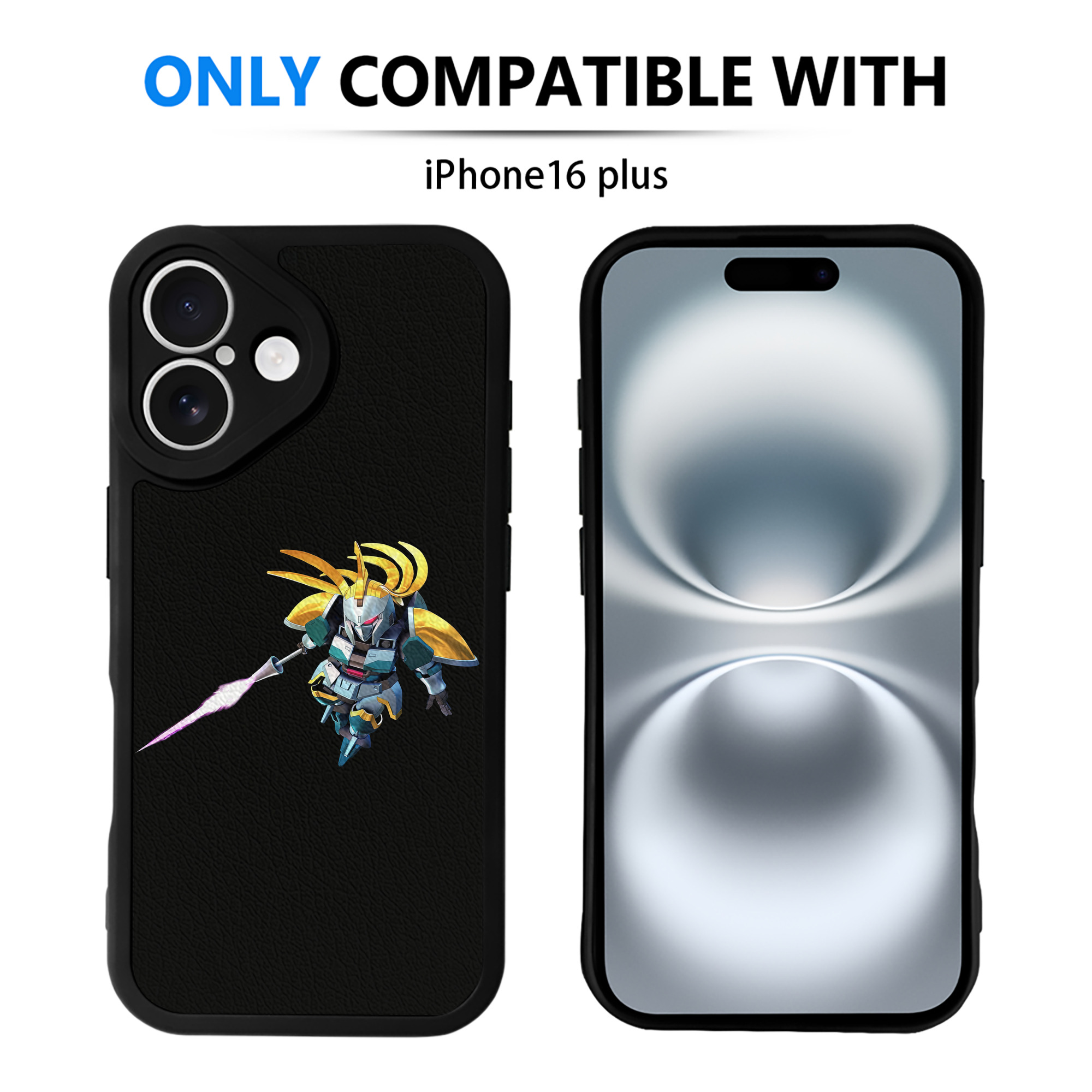 （画像用） 機動戦士ガンダム Mobile Suit Gundam 【iPhone 16シリーズ対応】シリコンスマホケース（レザー調） 材質：シリコン